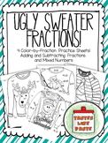 Add and Subtract Unlike Fractions: UGLY SWEATERS! Solve-an