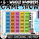 Add and Subtract Whole Numbers Game Show | 3rd Grade Math 