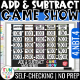 Add and Subtract Whole Numbers Game Show - 4th Grade Math 