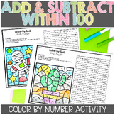 Add and Subtract Within 100 Color By Number