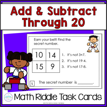 Preview of #catch24 Addition & Subtraction Within 20 - Math Fact Fluency Enrichment