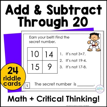 Preview of Addition & Subtraction Within 20 - Math Fact Fluency Enrichment Activities