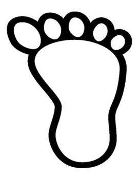 bigfoot footprints outline