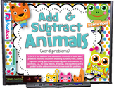 Add and Subtract Word Problems Smart Board Game