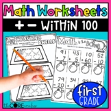 Add and Subtract to 100 - Skill Worksheets - 1st Grade Mat