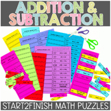 3rd Grade Addition and Subtraction Worksheet, Game, Puzzle