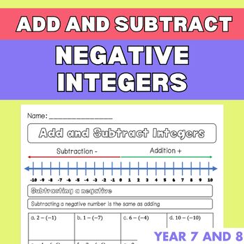 Preview of Add and subtract positive and negative integers | Positive and negative numbers