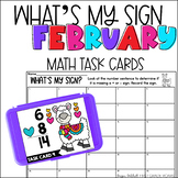 Add or Subtract February Task Card Activity Math Centers, 