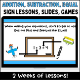 Addition & Subtraction to 10 Plus, Minus & Equal Sign Slid