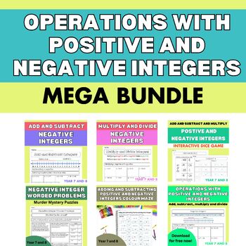 Preview of Operations with positive and negative integers | Positive and negative numbers