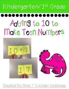 Preview of Add to 10 to Make a Teen Number - FREEBIE!