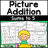 Add to 5 Simple Addition with Pictures PICTURE ADDITION WO
