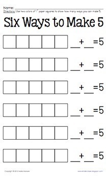 Add to Decompose Hands-On practice for Numbers 2, 3, 5 and 6 (set 1)