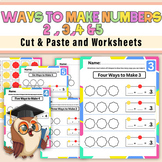Add to Decompose Numbers | Ways to Make Numbers 2, 3 , 4 &