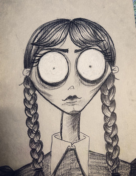 Preview of Addams Family Tim Burton Art Style