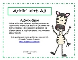 Addin' With Al! A Scoot game to review adding multi-digit numbers.
