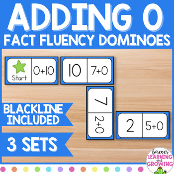 Preview of Adding 0 Dominoes for Math Fact Fluency Addition Practice FREE