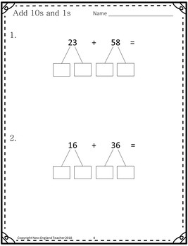 Adding 10s and 1s within 100 (Decomposing by place value to add)