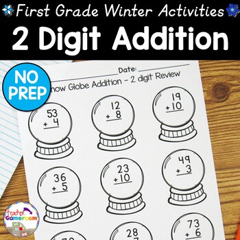 Preview of Adding 2 digit numbers by 1 and 10 Worksheets - 1.NBT.4