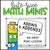 Adding 3 Addends | Addition Strategies | Math Mini-Lesson 
