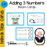 Adding 3 Numbers Boom Cards - Digital Task Cards