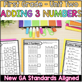 Adding 3 Numbers | Number Strings | First Grade | New GA M