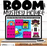 Adding 3 Numbers {Summer} Boom Cards™ Distance Learning