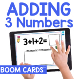 Adding 3 Numbers to 10 and 20 BOOM CARDS