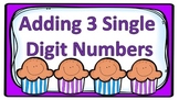 Adding 3 Single Digit Numbers Task Cards