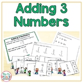 Adding 3 numbers math set