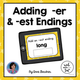 Boom Cards Distance Learning: ELA Adding -er and -est Endings