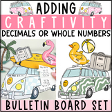 Preview of Adding Craft Activity for Spring & Summer Retro Bulletin Boards