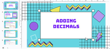 Preview of Adding Decimals