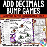 Adding Decimals Game Worksheets Review Estimating Decimal 