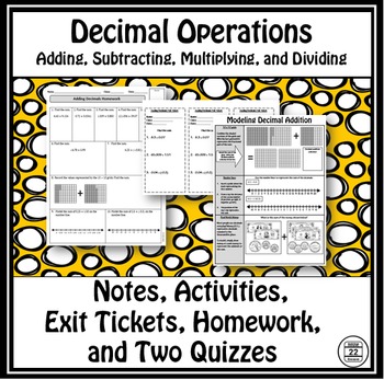 Preview of Decimals Operations Lessons