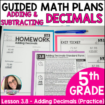 Adding Decimals 5th Grade Guided Math Worksheets Activities Lessons ...