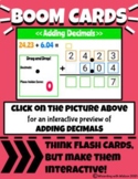 Adding Decimals - Boom Cards