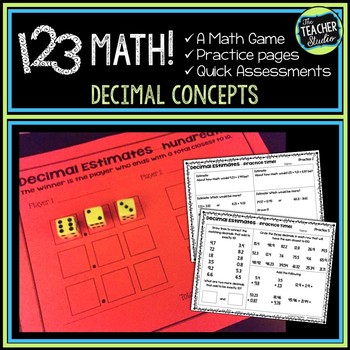 Preview of Adding Decimals Game, Practice, and Assessment