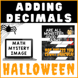 Adding Decimals | HALLOWEEN | Digital Math Mystery Picture