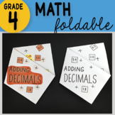 Math Doodle - Adding Decimals ~ INB Foldable Notes ~