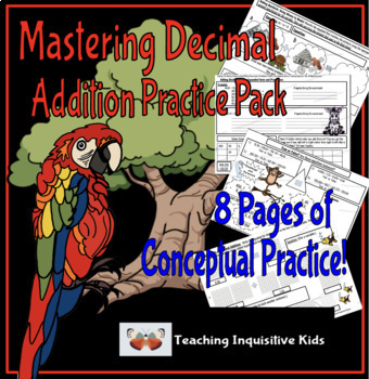 Preview of Adding Decimals Practice Pack