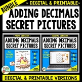 Adding Decimals Secret Picture Activities BUNDLE for Googl