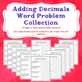 Adding Decimals Word Problem Worksheet Collection (With Gr