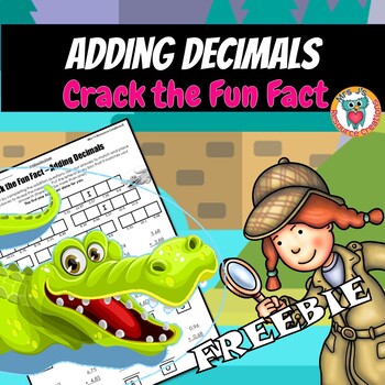 Adding Decimals Worksheet Free Crack The Fun Fact