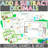 Adding Decimals and Subtracting Decimals Unit for Guided M