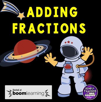 Preview of Math Module 3 Lesson 3 Adding Fractions Digital Boom Cards