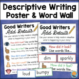 Descriptive Writing Using the 5 Senses Writing Wall Writin