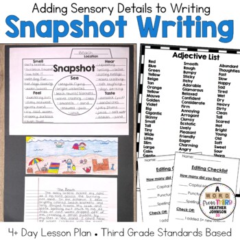 Preview of Adding Details to Writing Snapshot Lesson