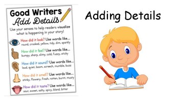 Preview of Adding Details / Description to Your Writing - Teaching Slides