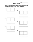 Adding Dominoes Basic Facts Math Center/Doubles